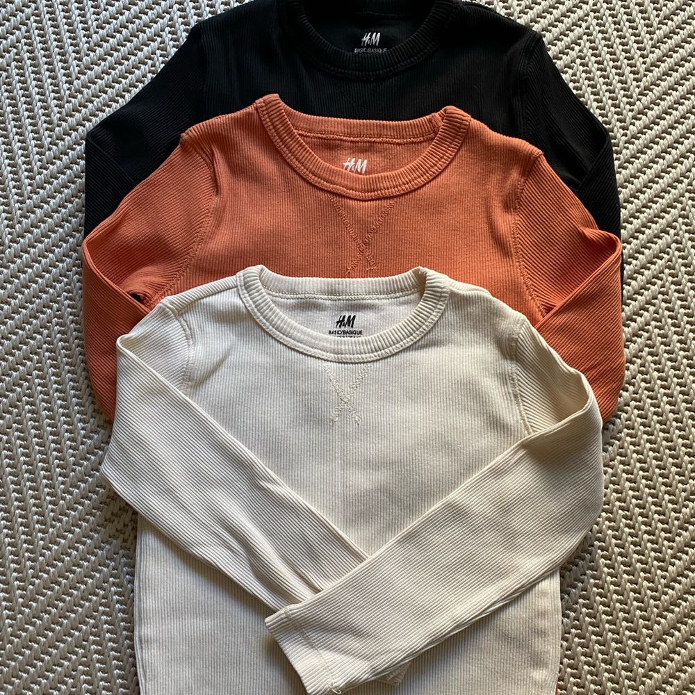 H&M Boys Basic Long Sleeve Shirts